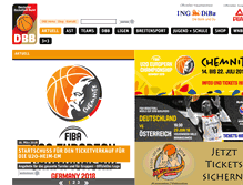 Tablet Screenshot of basketball-bund.de